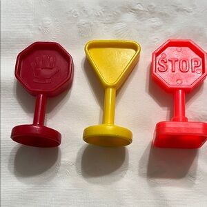 Vintage Fisher Price Traffic Signs